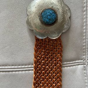 Motif 56 Tan Genuine Leather Belt